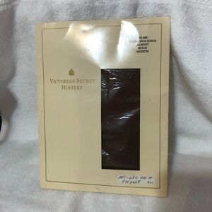 Vintage Victoria’s Secret Lycra Almost Beige thigh high stockings hosiery size M